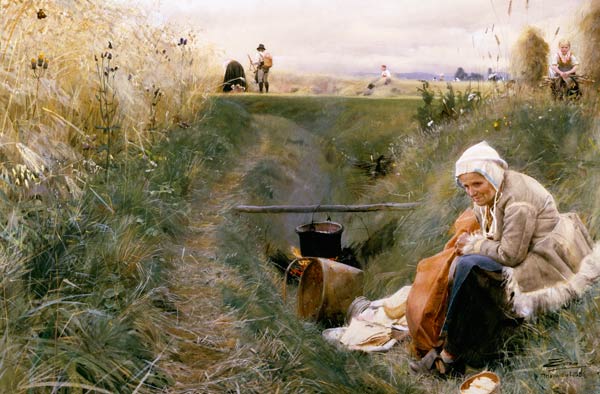 Anders Zorn / Our Daily Bread / 1886 od Anders Leonard Zorn
