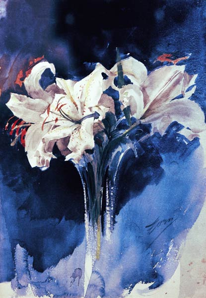 White Lilium od Anders Leonard Zorn
