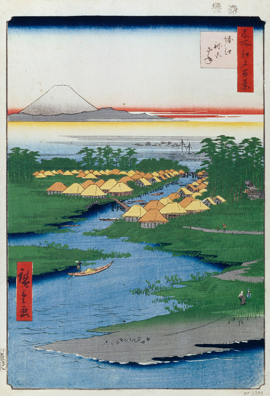 Horie and Nekozane (One Hundred Famous Views of Edo) od Ando oder Utagawa Hiroshige