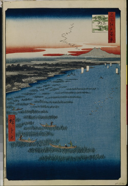 Minami Shinagawa and Samezu Coast (One Hundred Famous Views of Edo) od Ando oder Utagawa Hiroshige