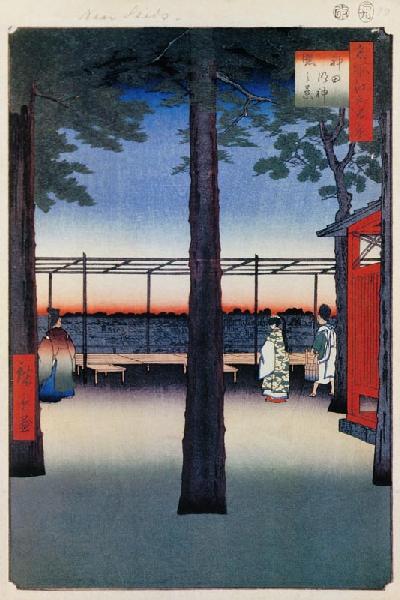Dawn at the Kanda Myojin Shrine (One Hundred Famous Views of Edo)