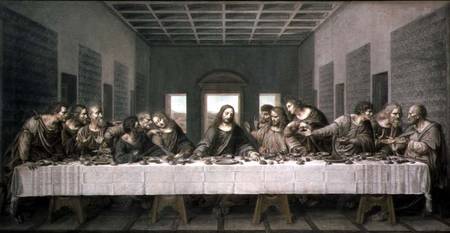 Copy of Leonardo's Last Supper, 1794 (chalks, tempera and wash on od Andre Dutertre