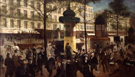 Study for a panorama of the Boulevard de Montmartre od Andre Gill