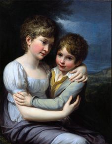 The children of the painter, Carlotta and Raffaello. od Andrea Appiani