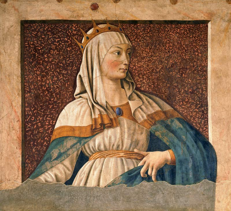 Queen Esther, from the Villa Carducci series of famous men and women od Andrea del Castagno