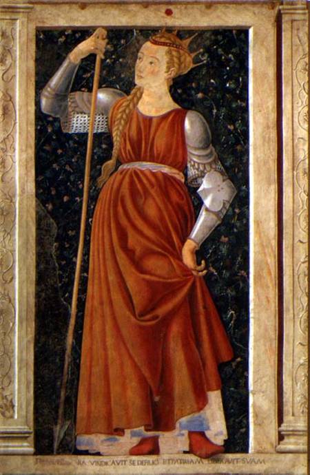 Queen Tomyris, from the Villa Carducci series of famous men and women od Andrea del Castagno