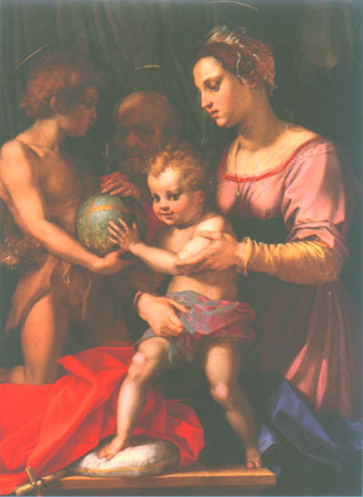 The Holy Family with John Baptist od Andrea del Sarto