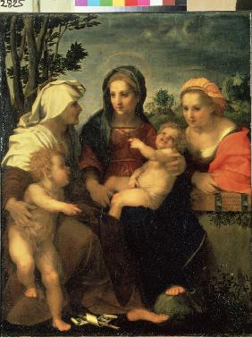 Virgin and Child with Saints Catherine, Elisabeth and John the Baptist