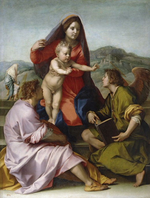 Madonna and Child with Saint Matthew and the Angel od Andrea del Sarto