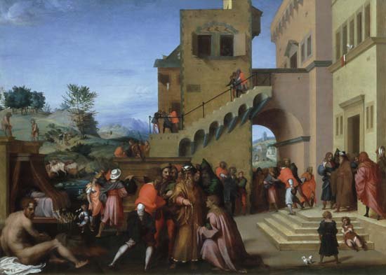 Szenen aus dem Leben des Hl. Josef. od Andrea del Sarto