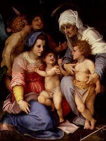 Holy Family with angels