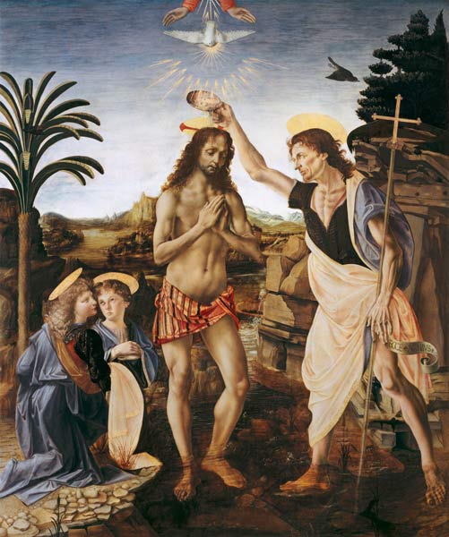 Baptize Christi od Andrea del Verrocchio