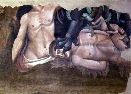 The Triumph of Death, detail of the tormentation of the damned od Andrea di Cione Orcagna