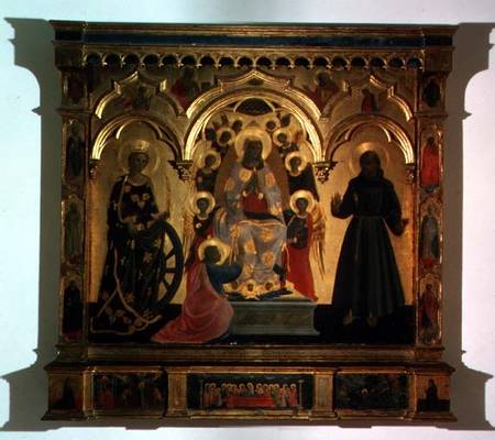 The Madonna of the Girdle with Saints and Angels od Andrea  di Giusto Manzini
