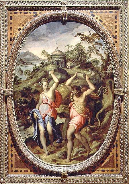 Deucalion and Pyrrha od Andrea di Mariotto del Minga