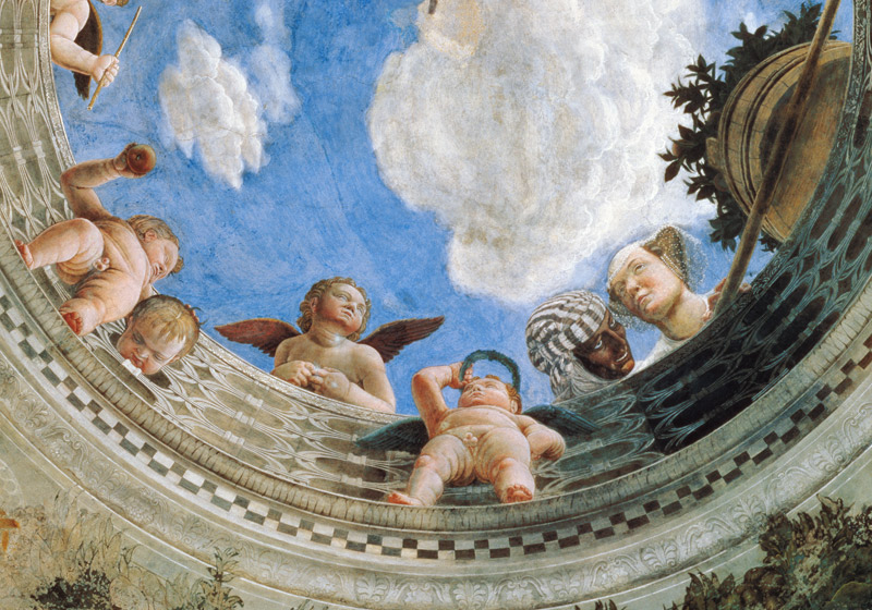 Camera degli Sposi , Ceiling od Andrea Mantegna