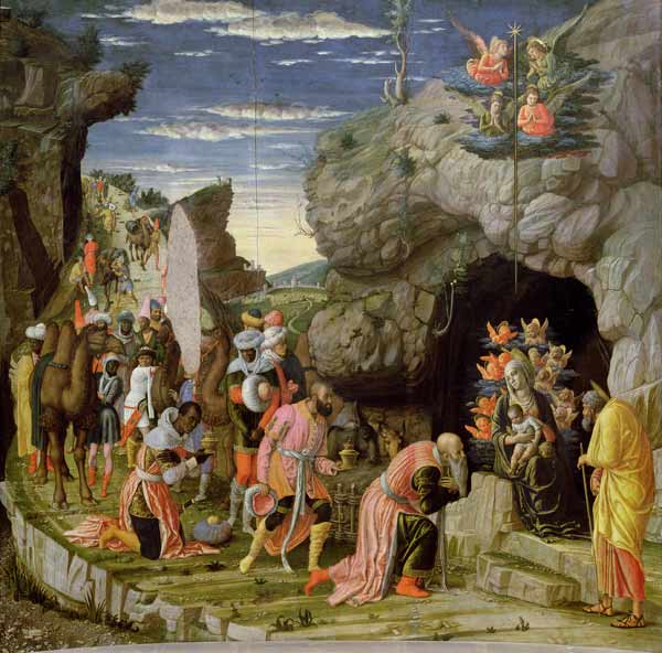 Adoration of the Magi, central panel from the Altarpiece od Andrea Mantegna