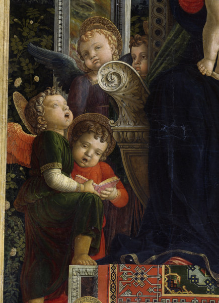 Altar of S. Zeno. Angels od Andrea Mantegna