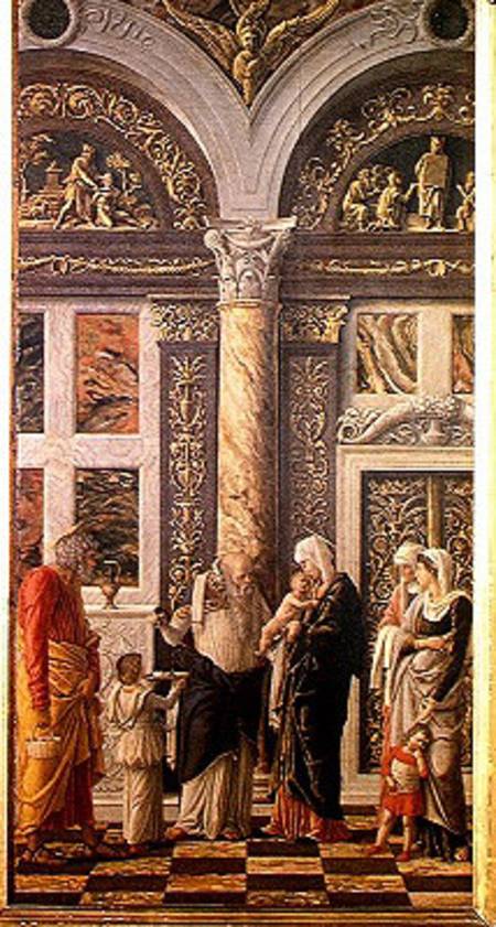 The Circumcision, central panel from the Altarpiece od Andrea Mantegna