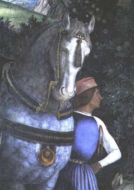 Horse and groom, from the Camera degli Sposi or Camera Picta od Andrea Mantegna