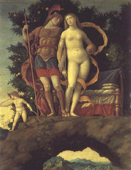 The Parnassus, detail of Venus and Mars od Andrea Mantegna