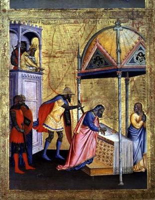 The Martyrdom of St. Matthew, from the Altarpiece of St. Matthew and Scenes from his Life, c.1367-70 od Andrea Orcagna di Cione