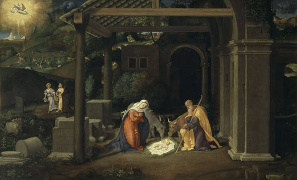 A.Previtali / Birth of Christ / Paint. od Andrea Previtali