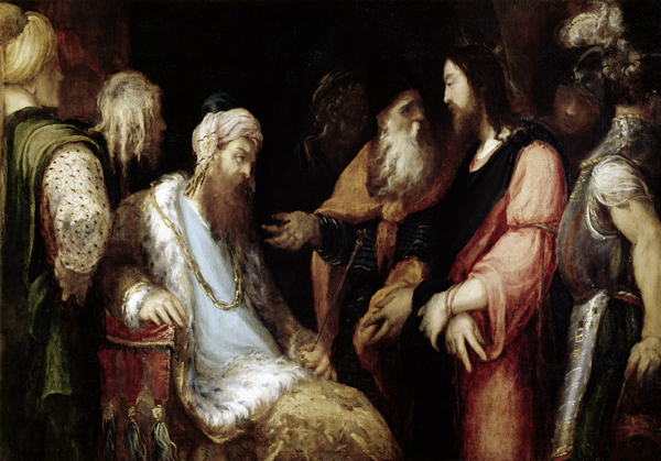 Christ Before Herod od Andrea Schiavone