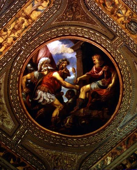 Allegory of the Empire, from the ceiling of the library od Andrea Schiavone