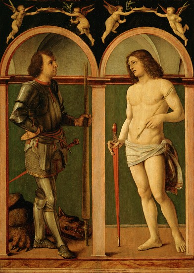 Saint George and Saint Sebastian od Andrea Solario