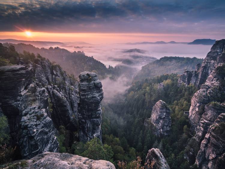 Sunrise on the Rocks od Andreas Wonisch