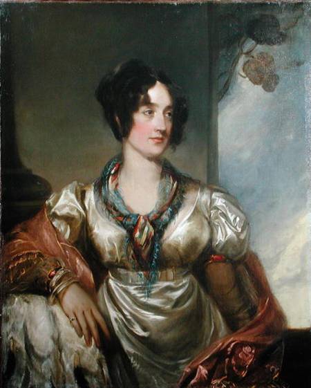 Portrait of Lady Milner (d.1862) od Andrew Geddes