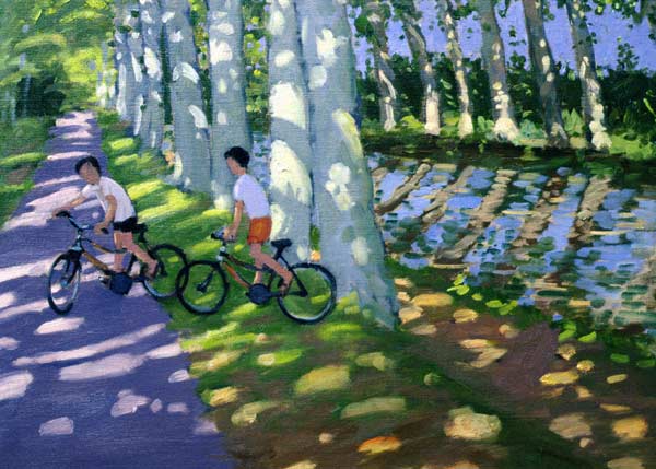 Canal du Midi, France (oil on canvas)  od Andrew  Macara