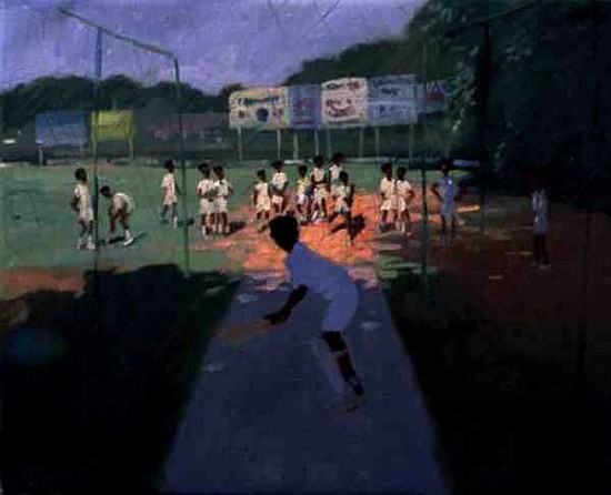 Cricket, Sri Lanka (oil on canvas)  od Andrew  Macara