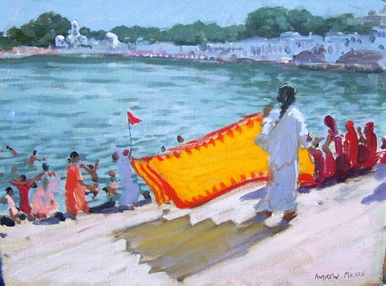 Drying Sari, Pushkar od Andrew  Macara