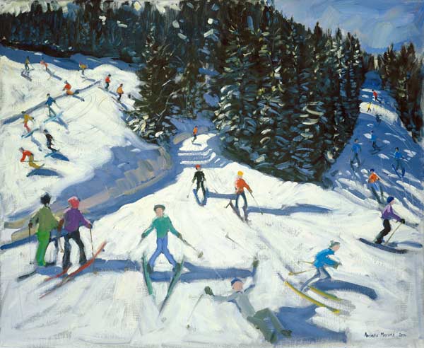 Mid-morning on the Piste, 2004 (oil on canvas)  od Andrew  Macara
