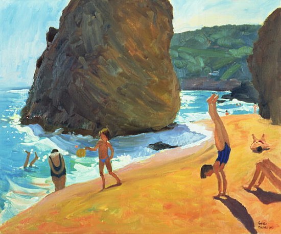 Morning, Platja dos Rosais, Costa Brava, 1997 (oil on canvas)  od Andrew  Macara