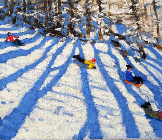 Tree shadows, Morzine od Andrew  Macara