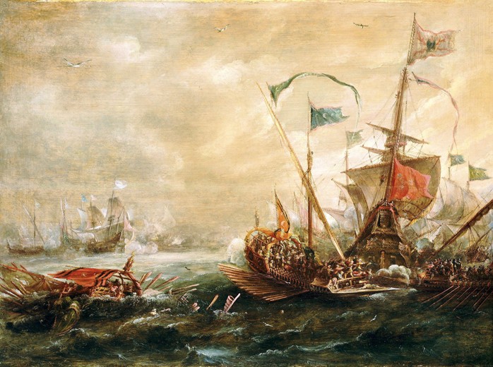 Spanish engagement with Barbary pirates od Andries van Eertvelt