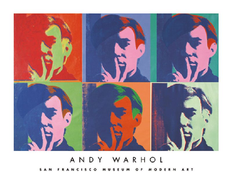A Set of Six Self-Portraits od Andy Warhol