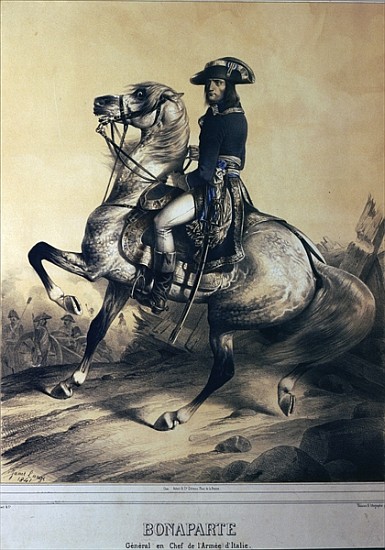 Napoleon Bonaparte as General and Supreme Commander of the Italian army od Ange-Louis (Janet-Lange) Janet