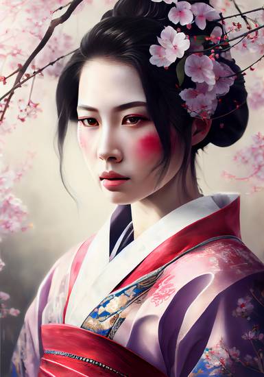 Sakura dream: Okouzlující gejši mezi třešňovými květy