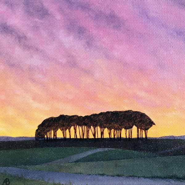 Distant Pines (oil on canvas)  od Ann  Brain