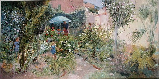 An Italian Garden, 1989 (oil on board)  od Ann  Patrick
