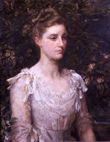 Portrait of Cecilia Farrer od Anna Lea Merritt