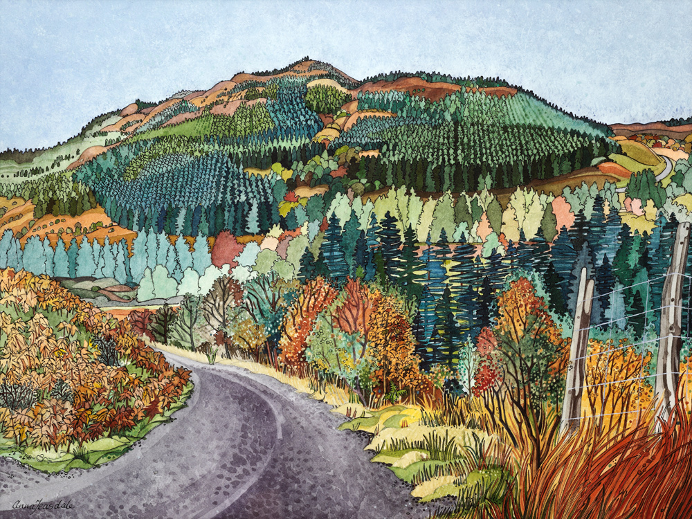 Road to Torloisk od Anna  Teasdale