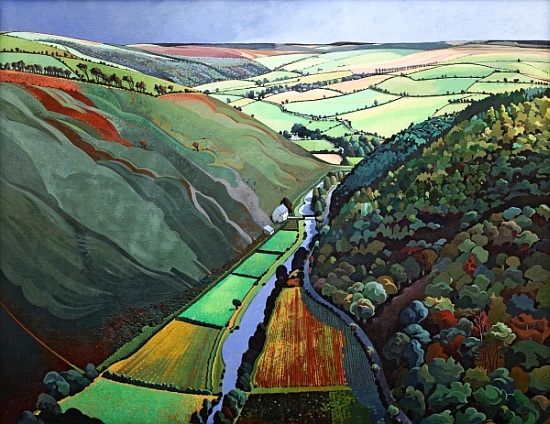 Coombe Valley Gate, Exmoor od Anna  Teasdale