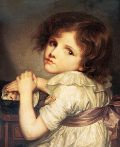 Child with a Doll od Anne Genevieve Greuze