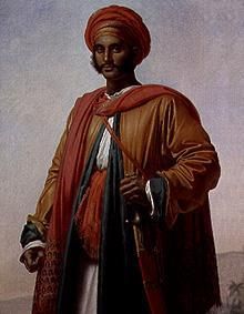 Portrait of an Indian. od Anne-Louis Girodet de Roucy-Trioson
