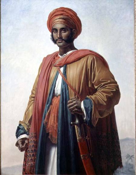 Portrait of an Indian od Anne-Louis Girodet de Roucy-Trioson